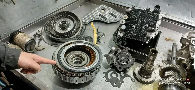 Сцепление DSG DQ500 при дефектовке